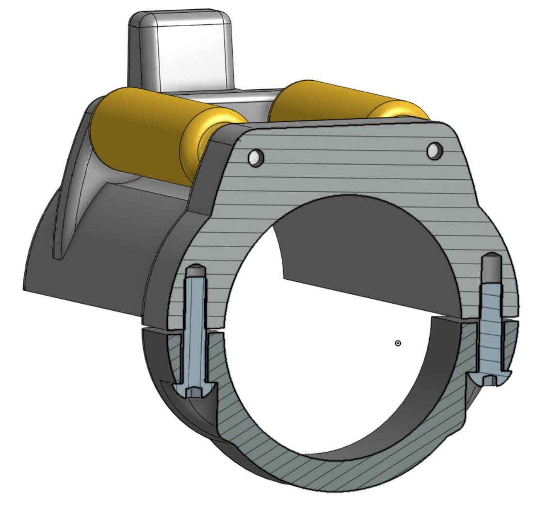 Creality Spool Rollers using nails for axles by DoctorStrobe Download