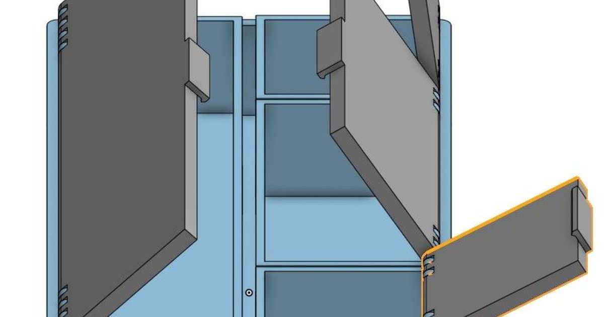 Modular Box System With Holder by Pranavster | Download free STL model ...