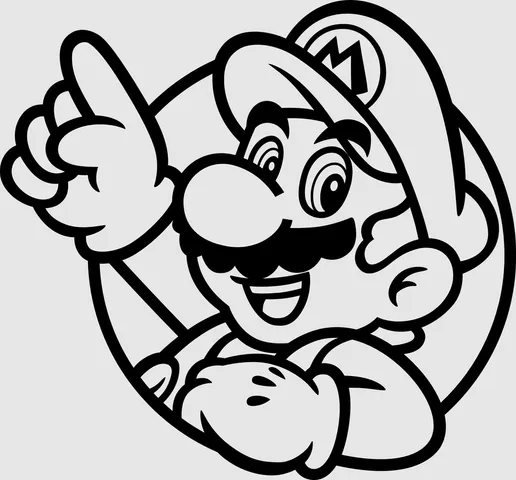 Mario badge