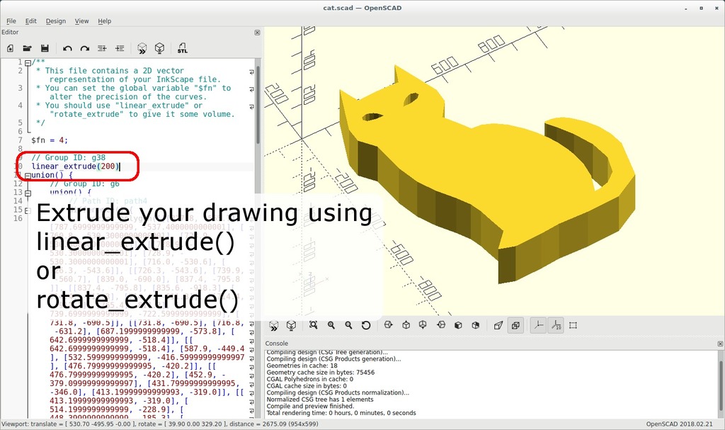 SVG to OpenSCAD Bezier InkScape extension by Gael Lafond Download