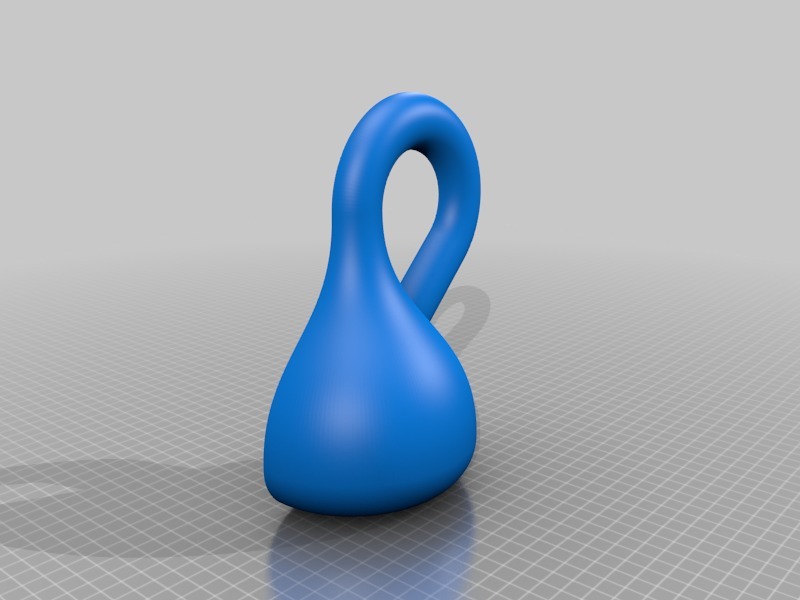 Miniatura 4 do modelo 3D Customisable Klein bottle (OpenSCAD)