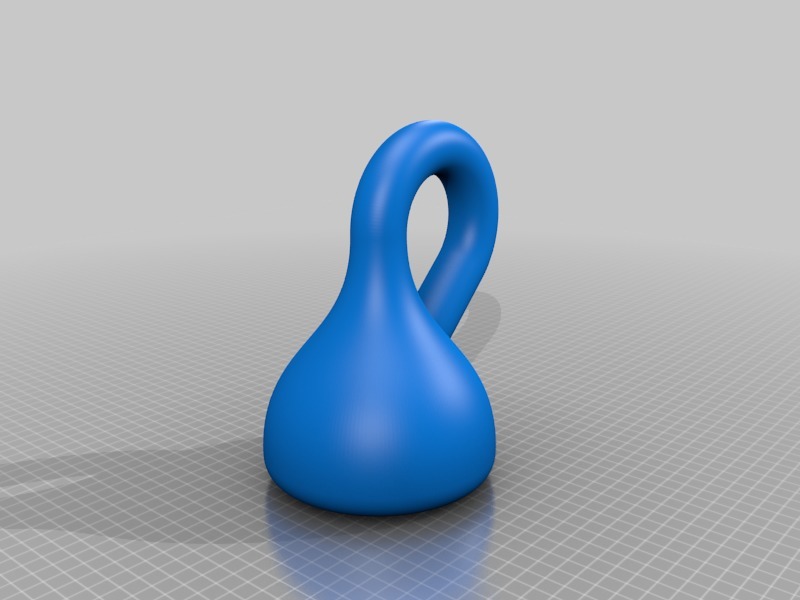 Customisable Klein bottle (OpenSCAD) by Gael Lafond Download free STL