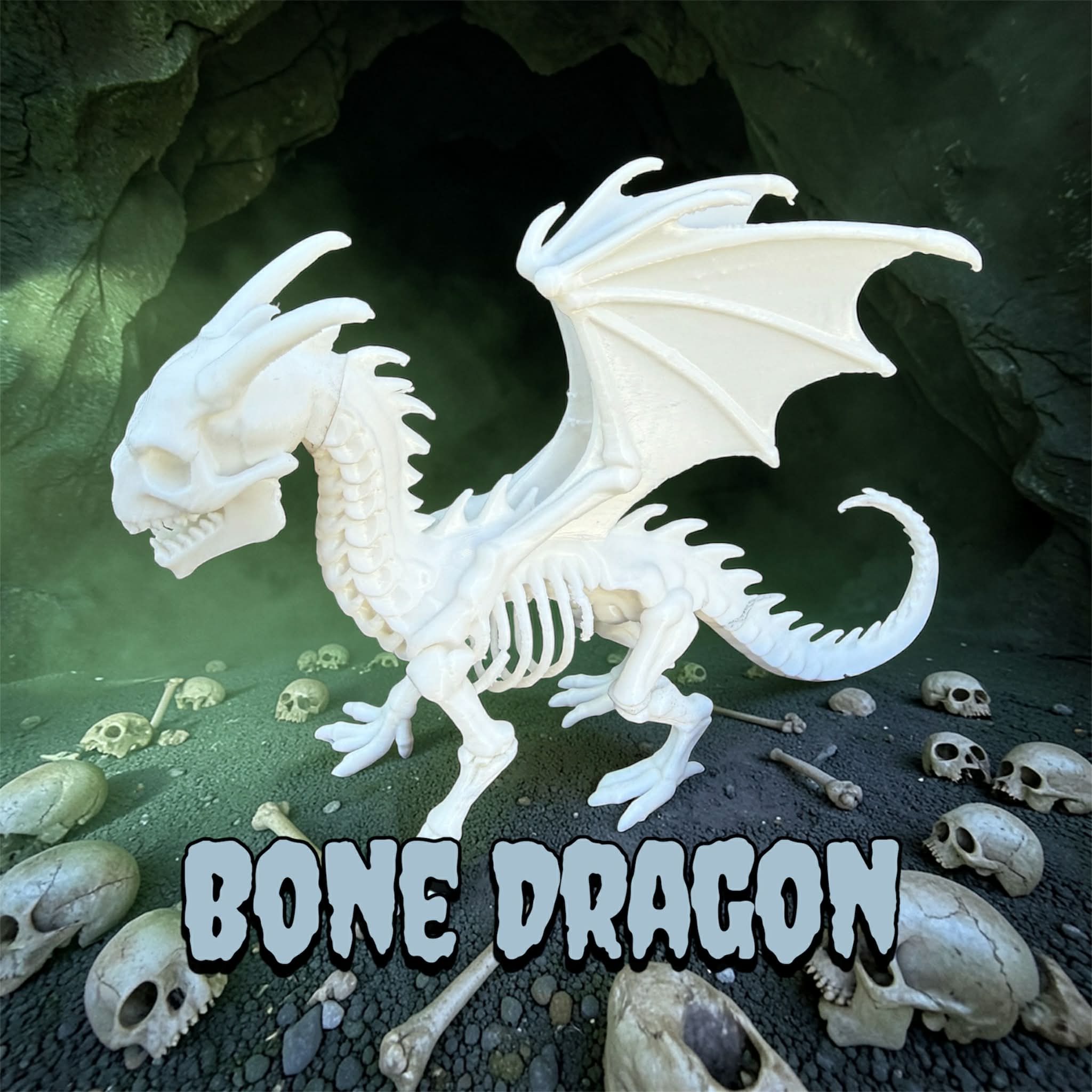 Bone Dragon, dragon skeleton 3D model by Ainon3Dtisk
