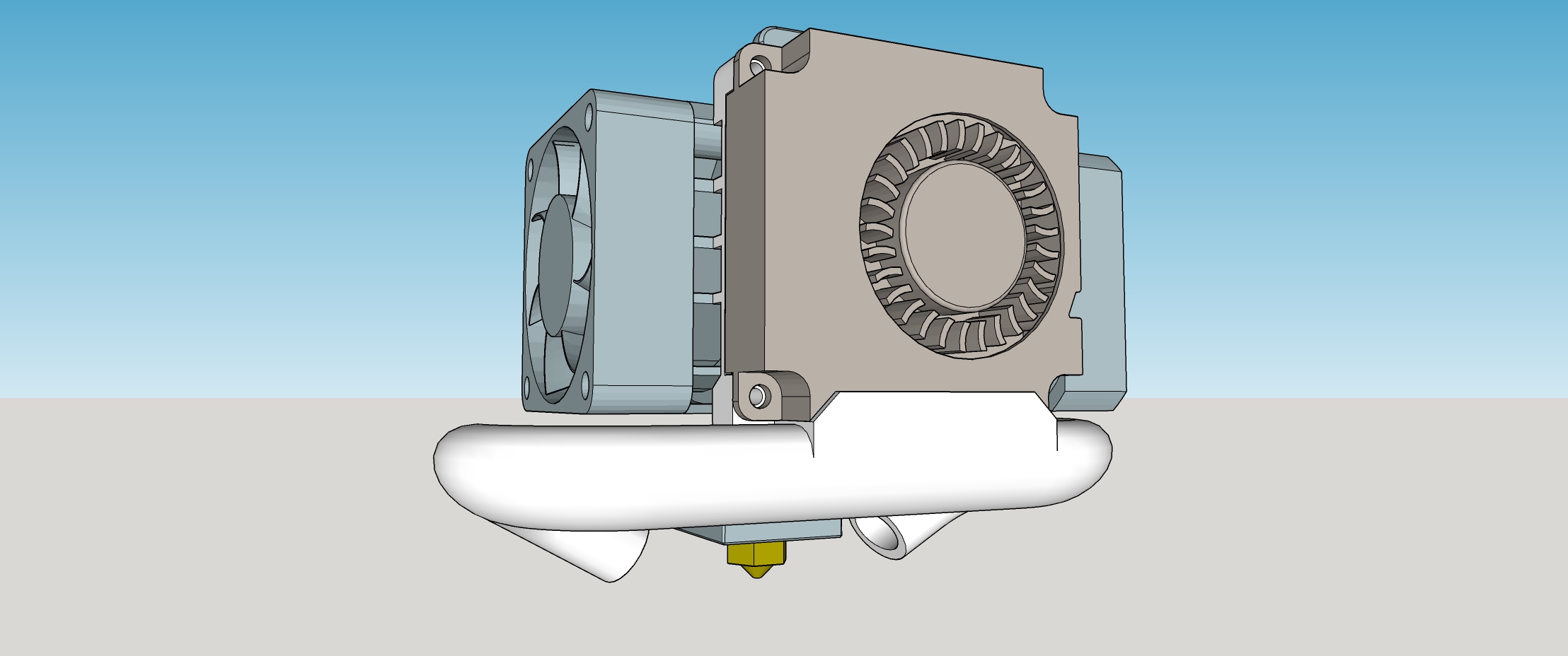 Biqu h2 part cooling duct