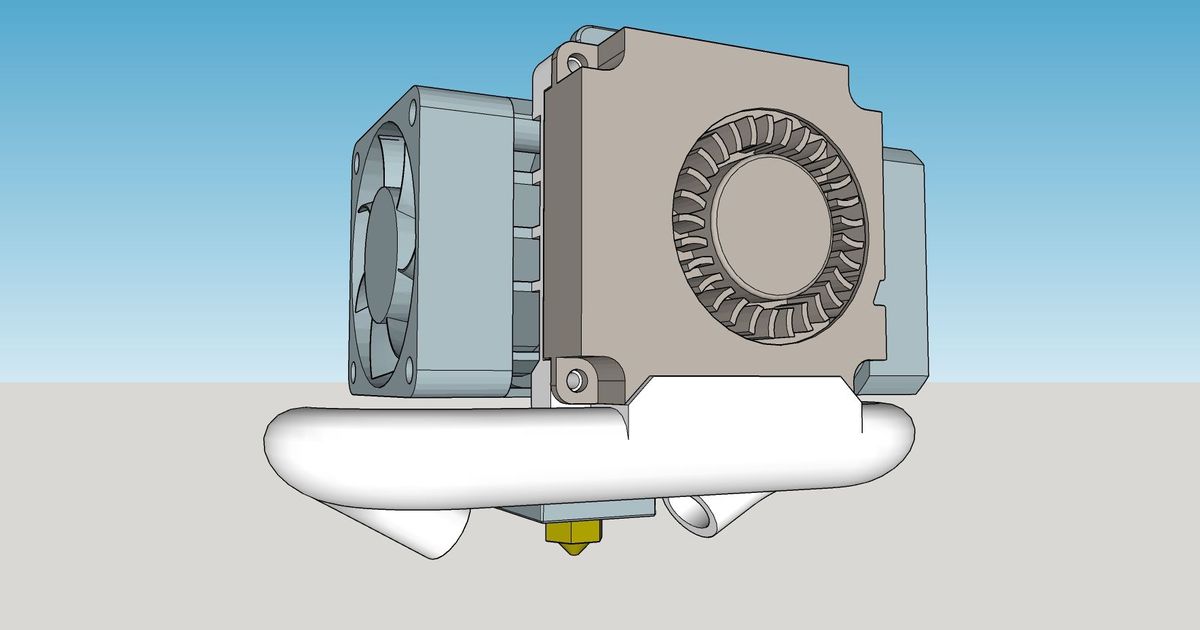 Biqu h2 part cooling duct by Михайло Южека Download free STL model