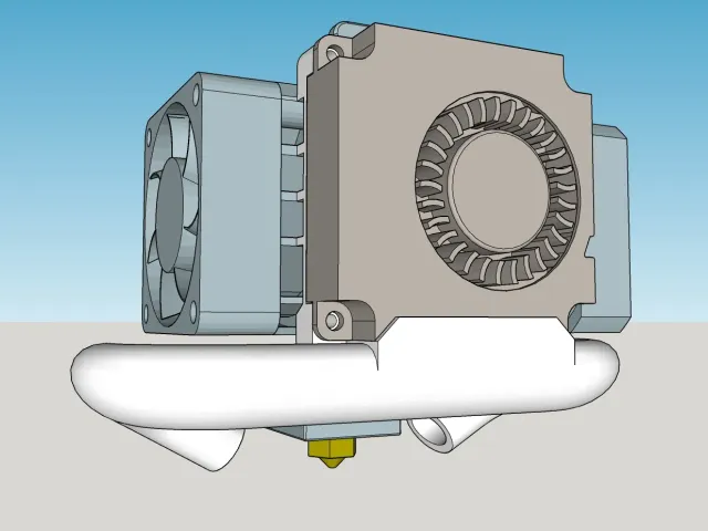 Biqu h2 part cooling duct