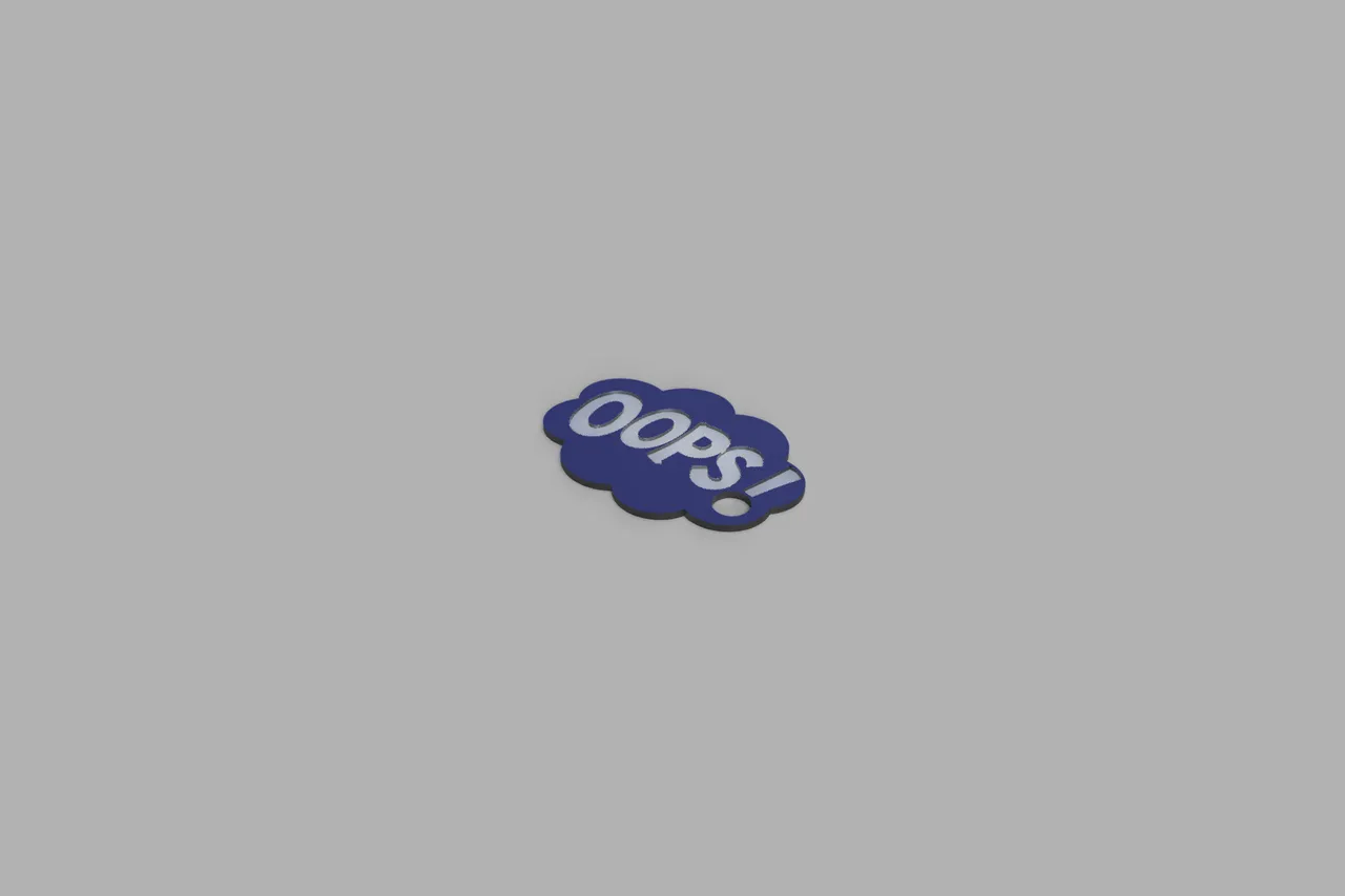 Opps Gun charm by me8myself | Download free STL model | Printables.com