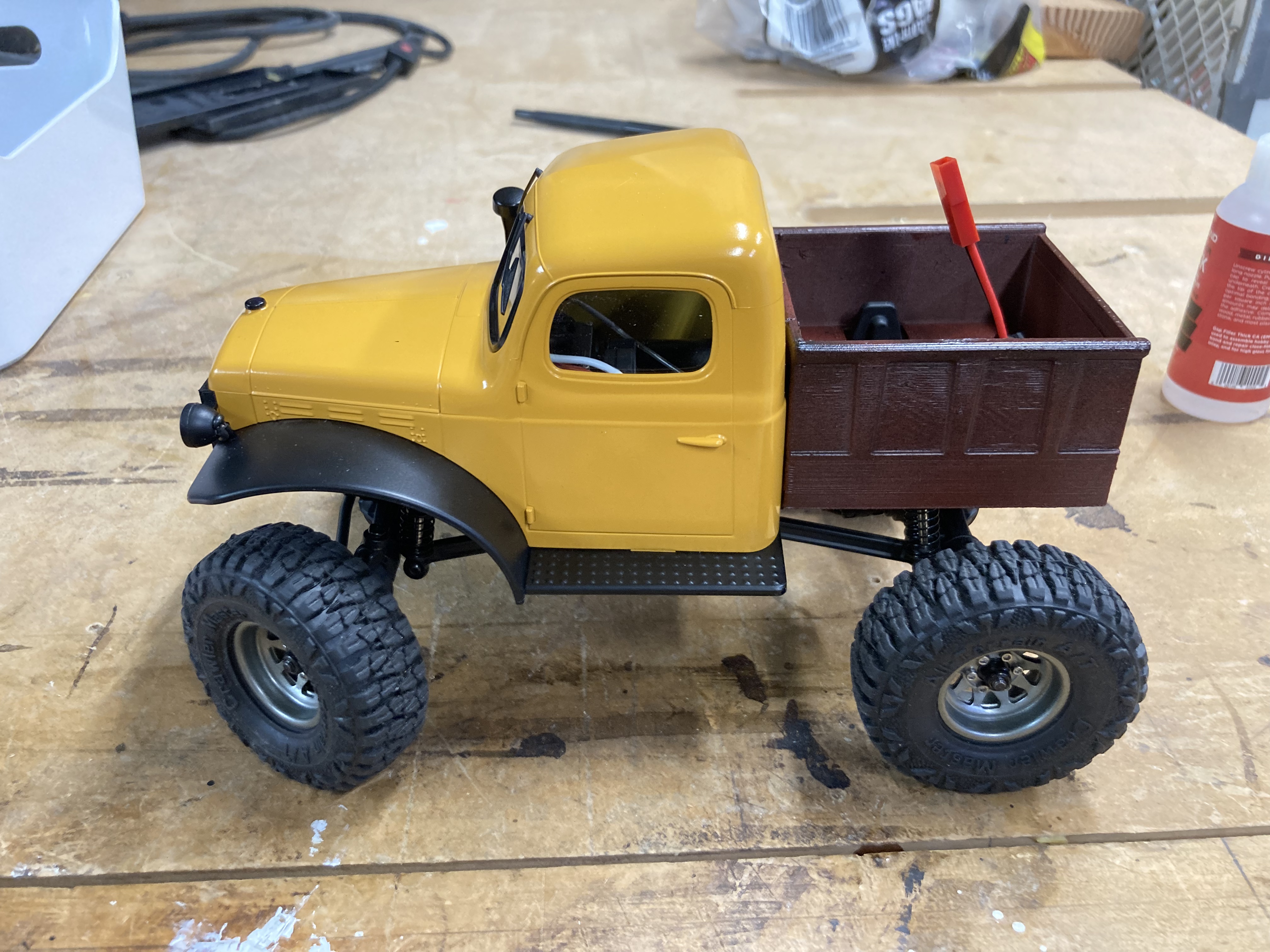 Simple bed for FCX24 1/24 Scale RC car