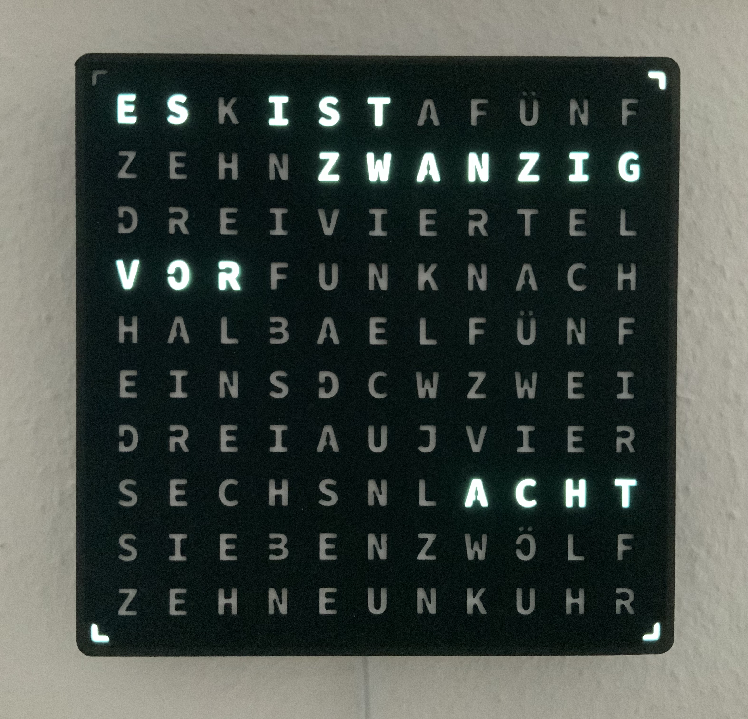 Back plate for WordClock — miniatura 2
