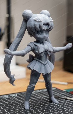 Low Ply Stylized Sailor Moon, Full Color Print