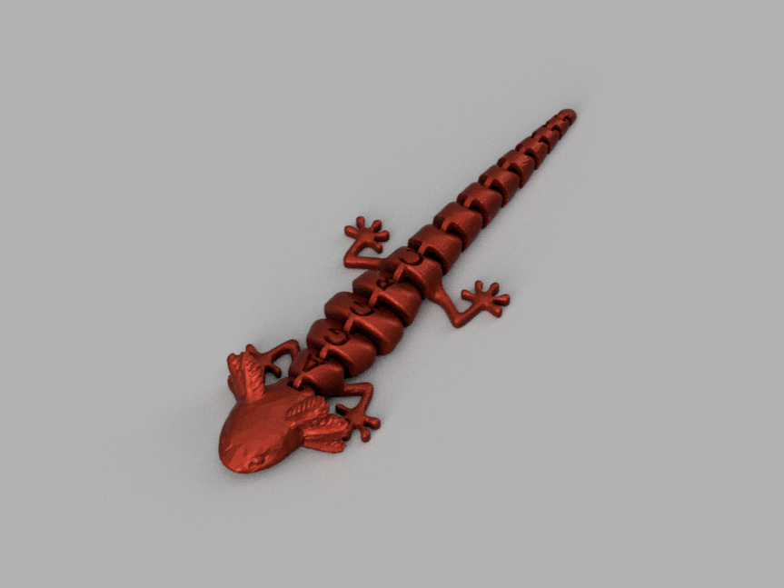 AGGRC Articulated Axolotl 3D model thumbnail