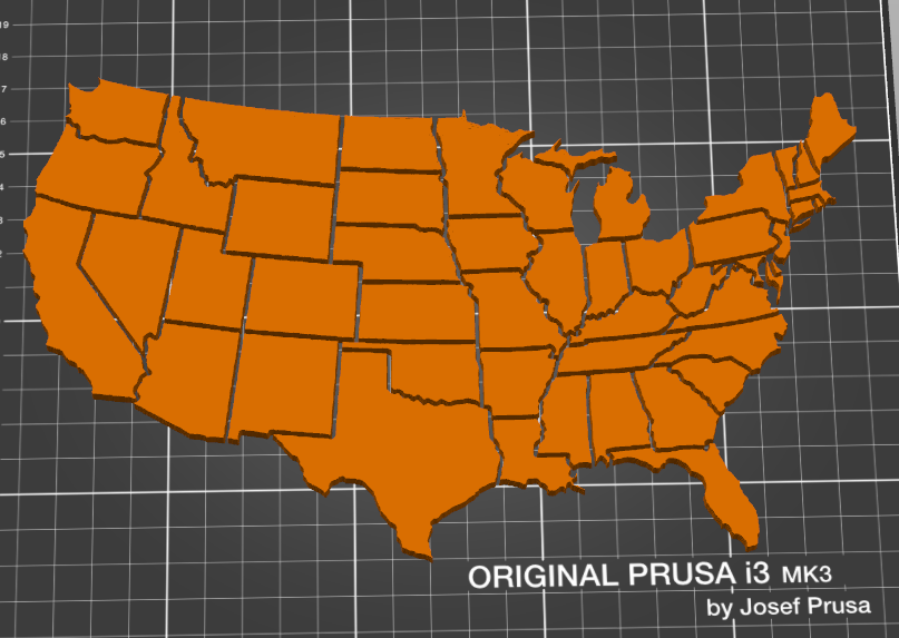 Puzzle of the Continental USA