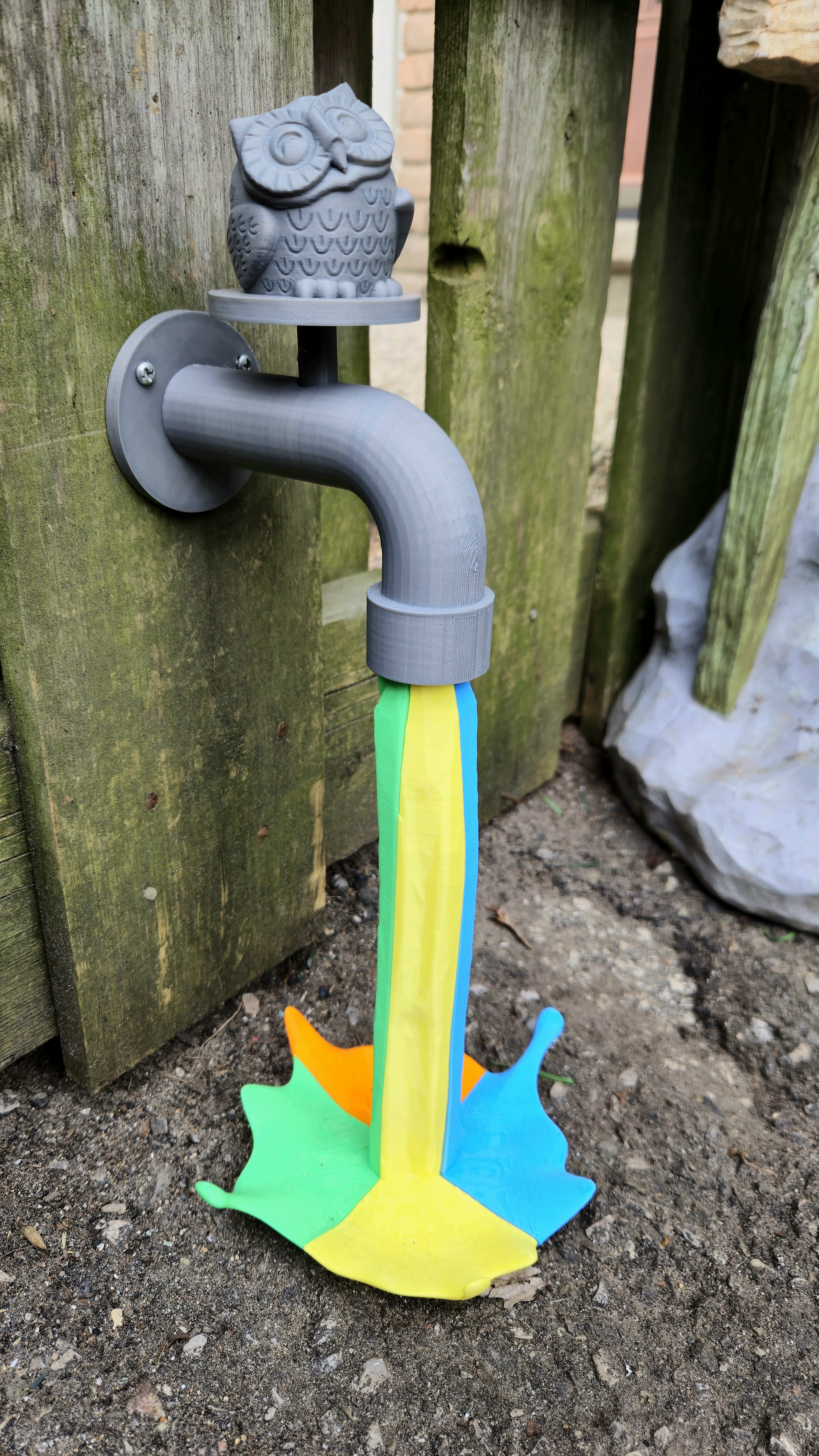 Rainbow Faucet 3D model thumbnail