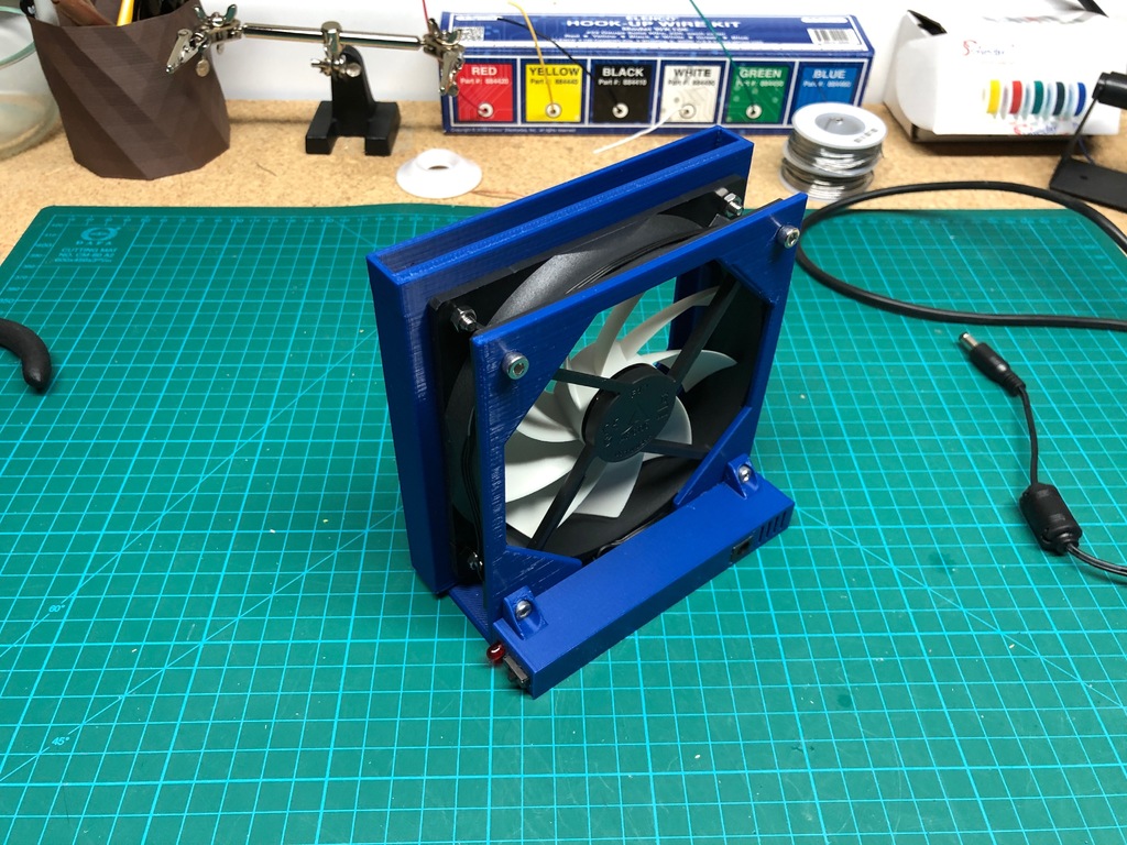 Solder Fume Extractor (120mm fan) by jdriscoll Download free STL