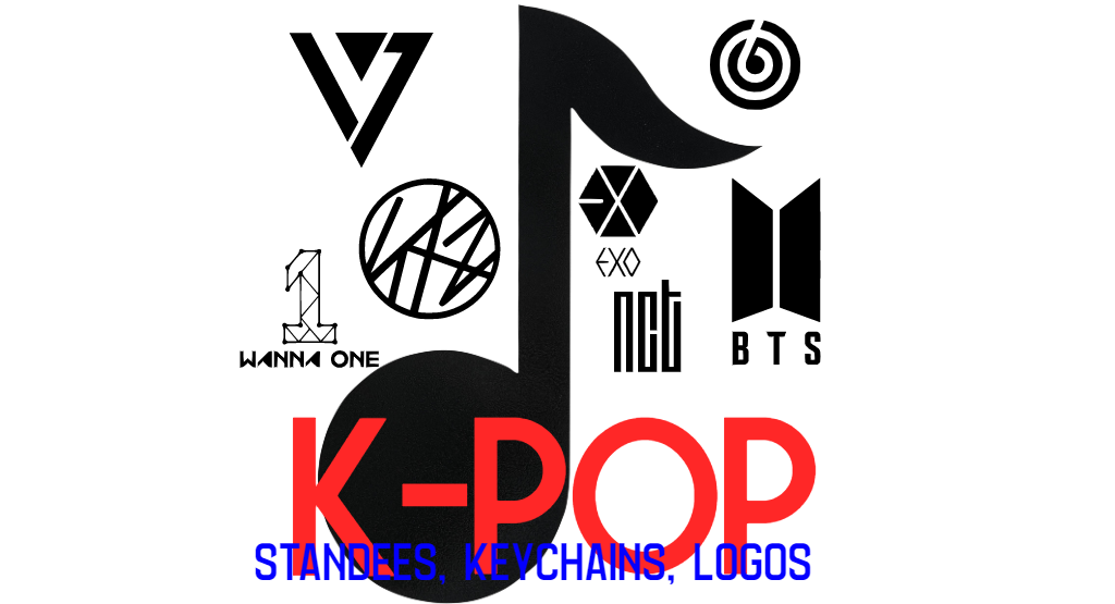 Kpop/K-POP male groups (standees, keychains, logos)