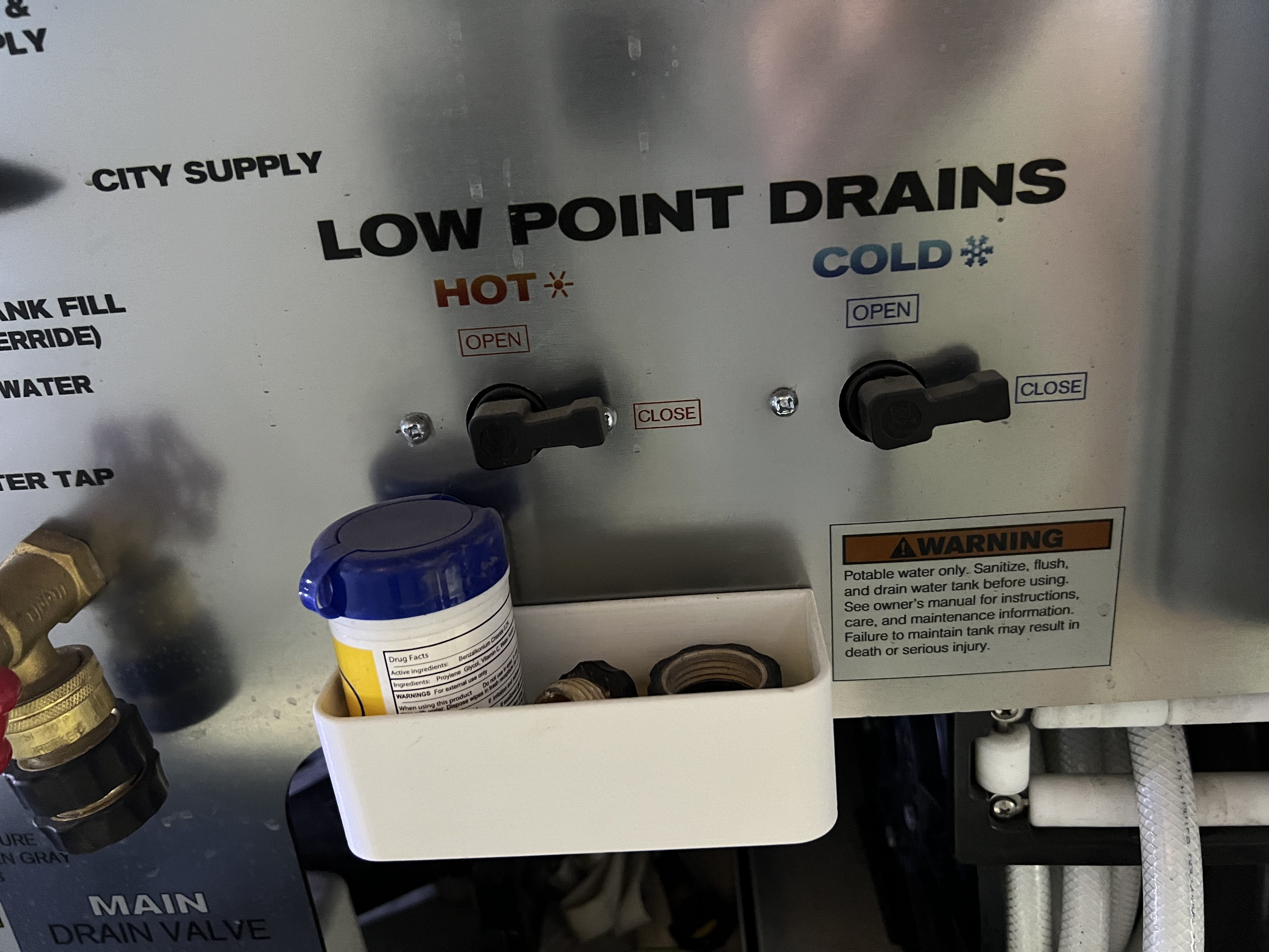 RV Wet Bay Utility Tray