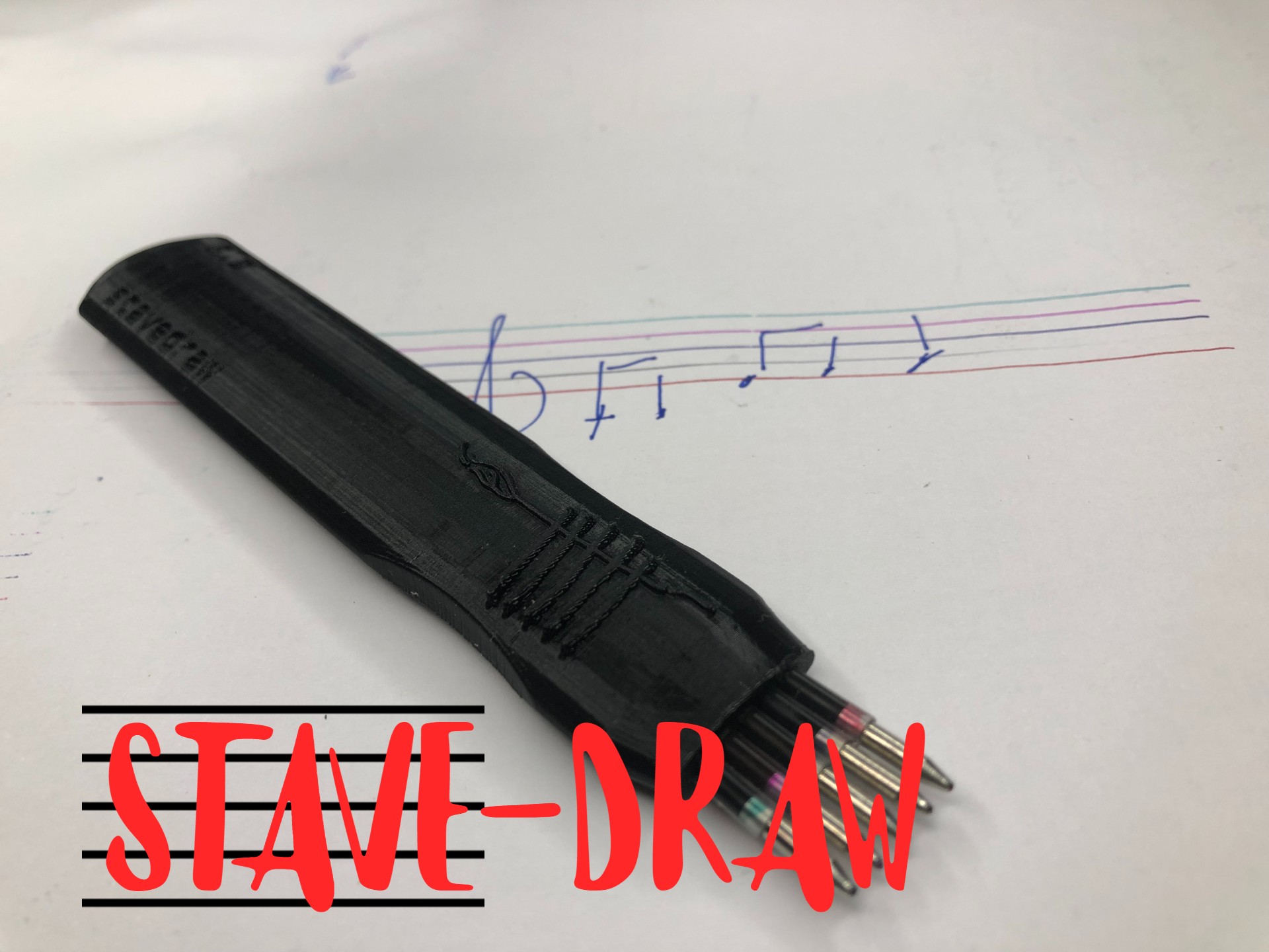 Staff-stave pen (music)
