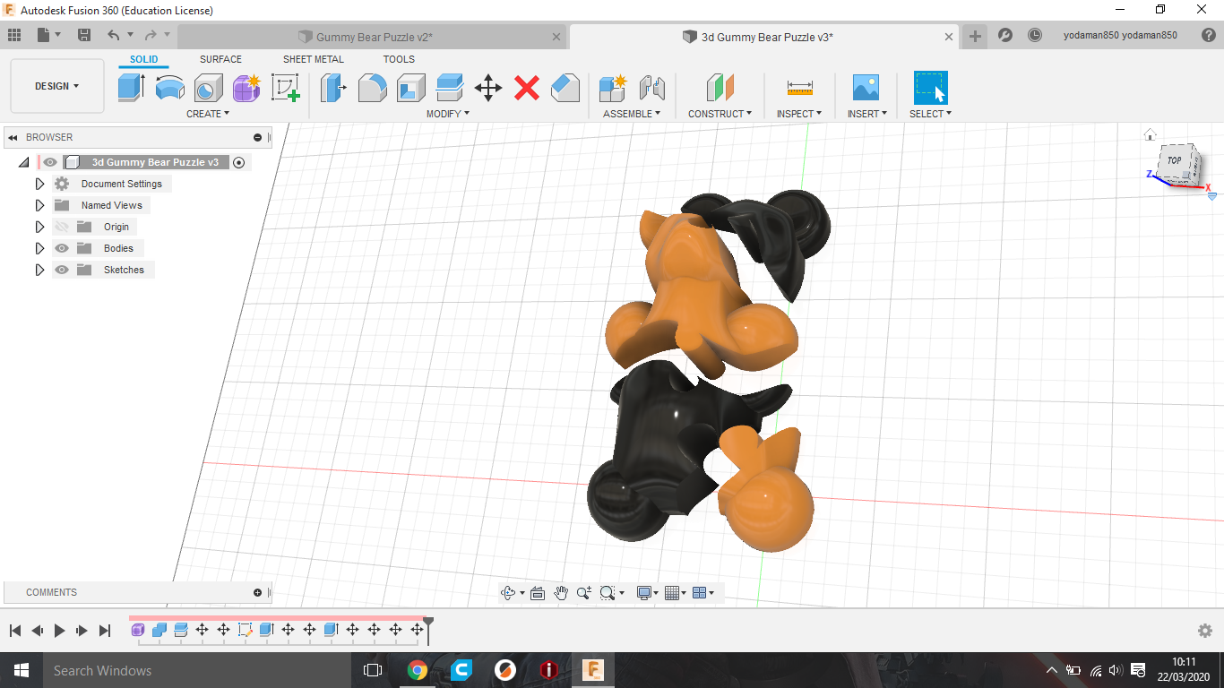 easy Gummy Bear Puzzle by Zac Smith Download free STL model