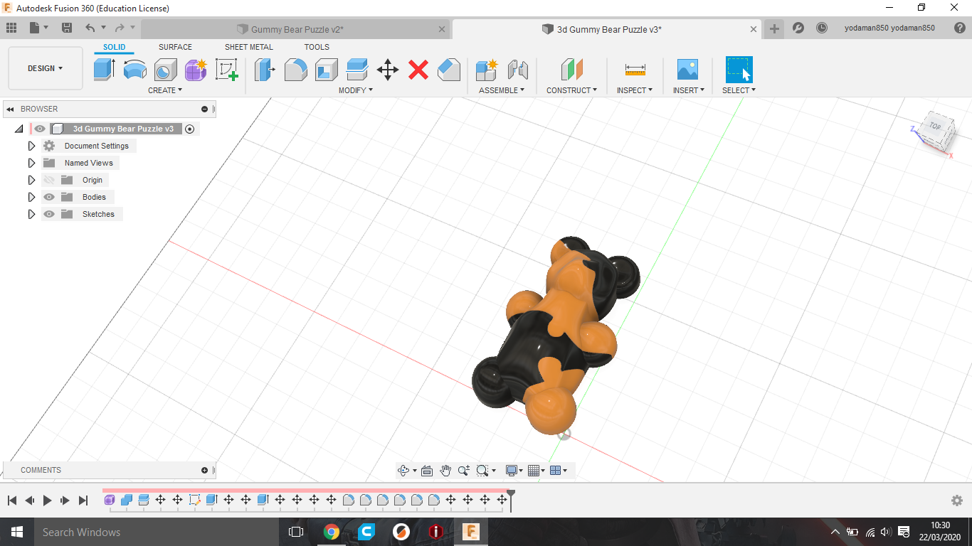 easy Gummy Bear Puzzle by Zac Smith Download free STL model