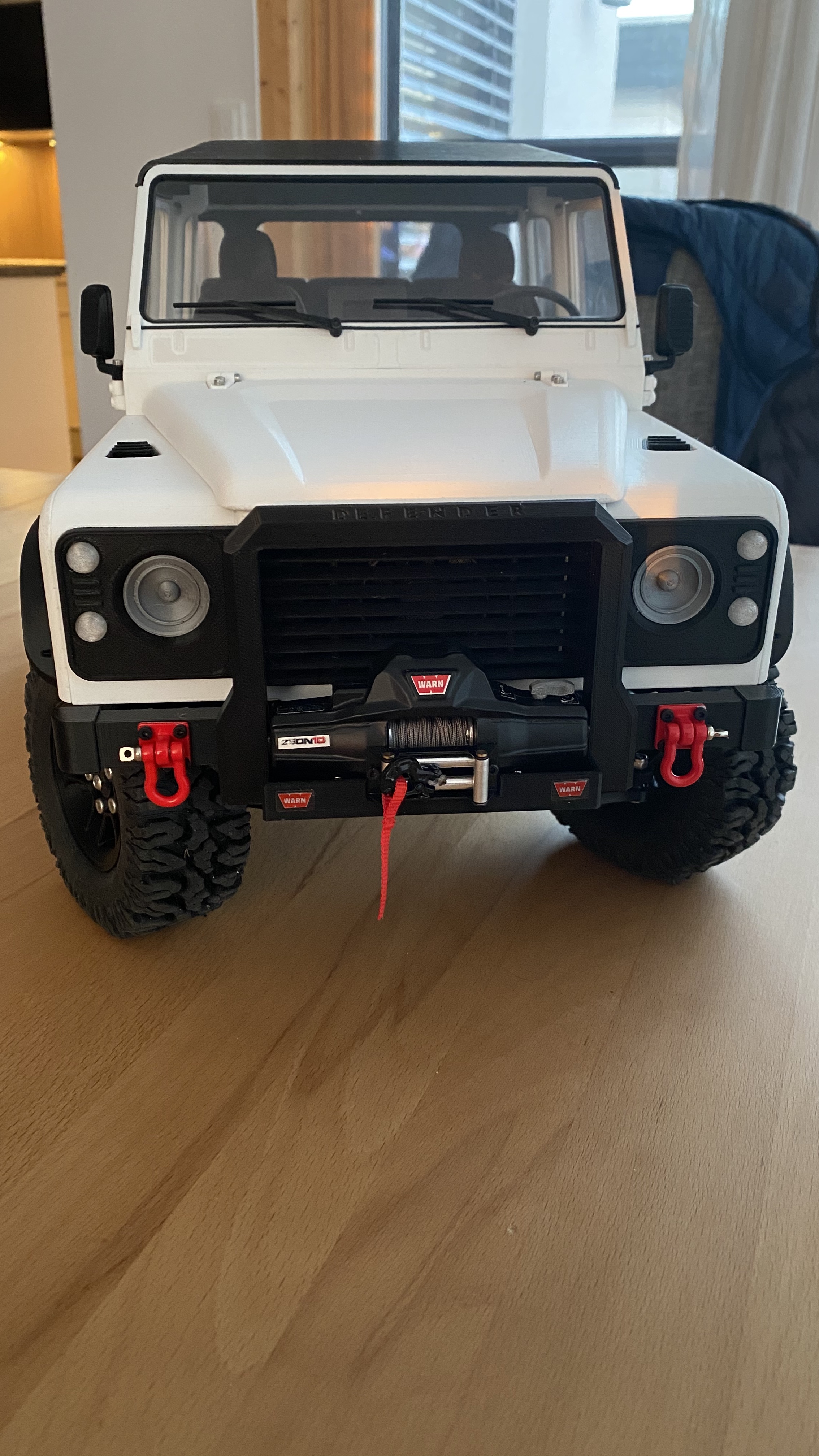 Front Bumper with 1:8 Warn Winch Mount for 3DSets Landy