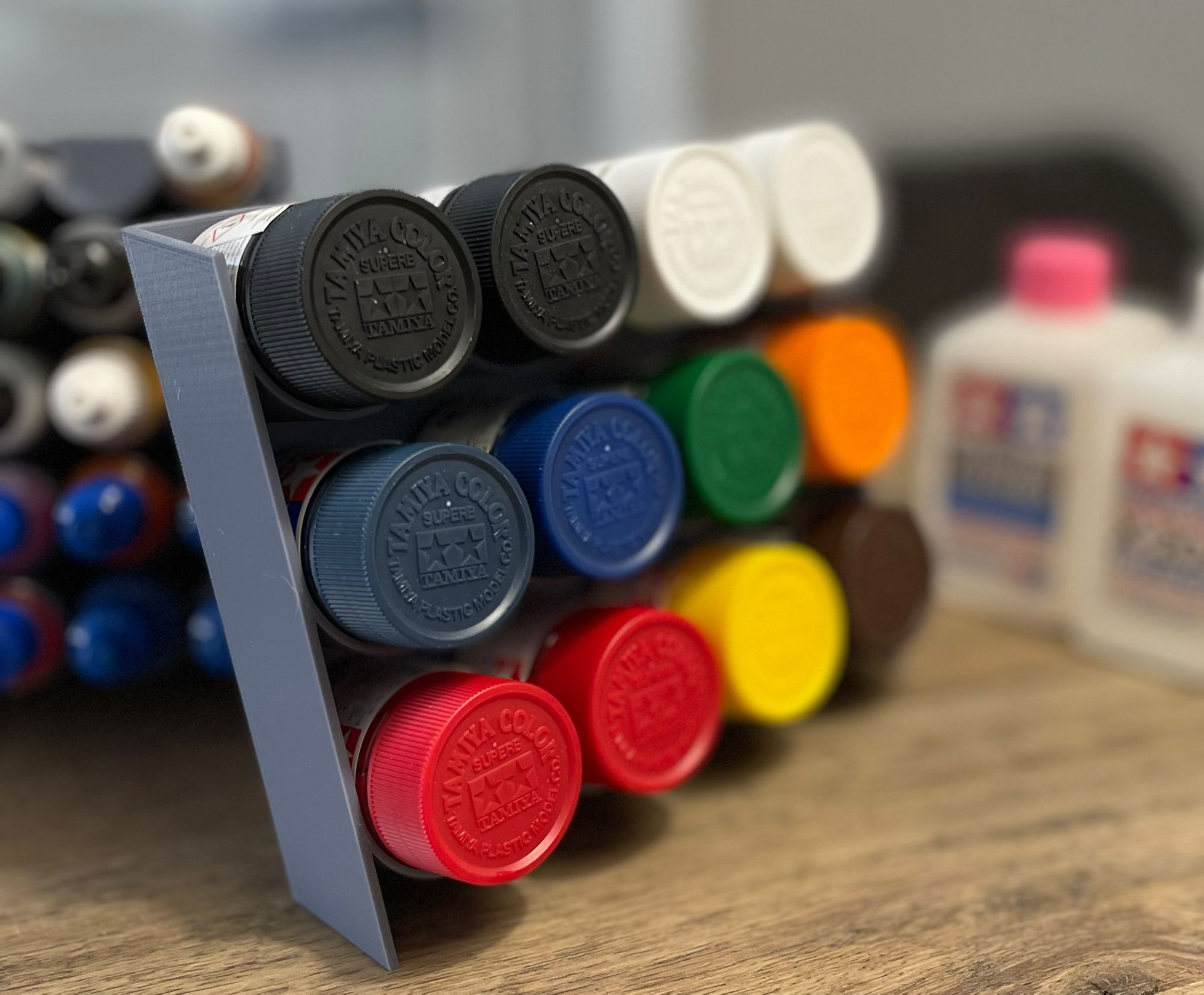 Tamiya X & XF 23ml Paint bottle Rack by Apex23 Download free STL