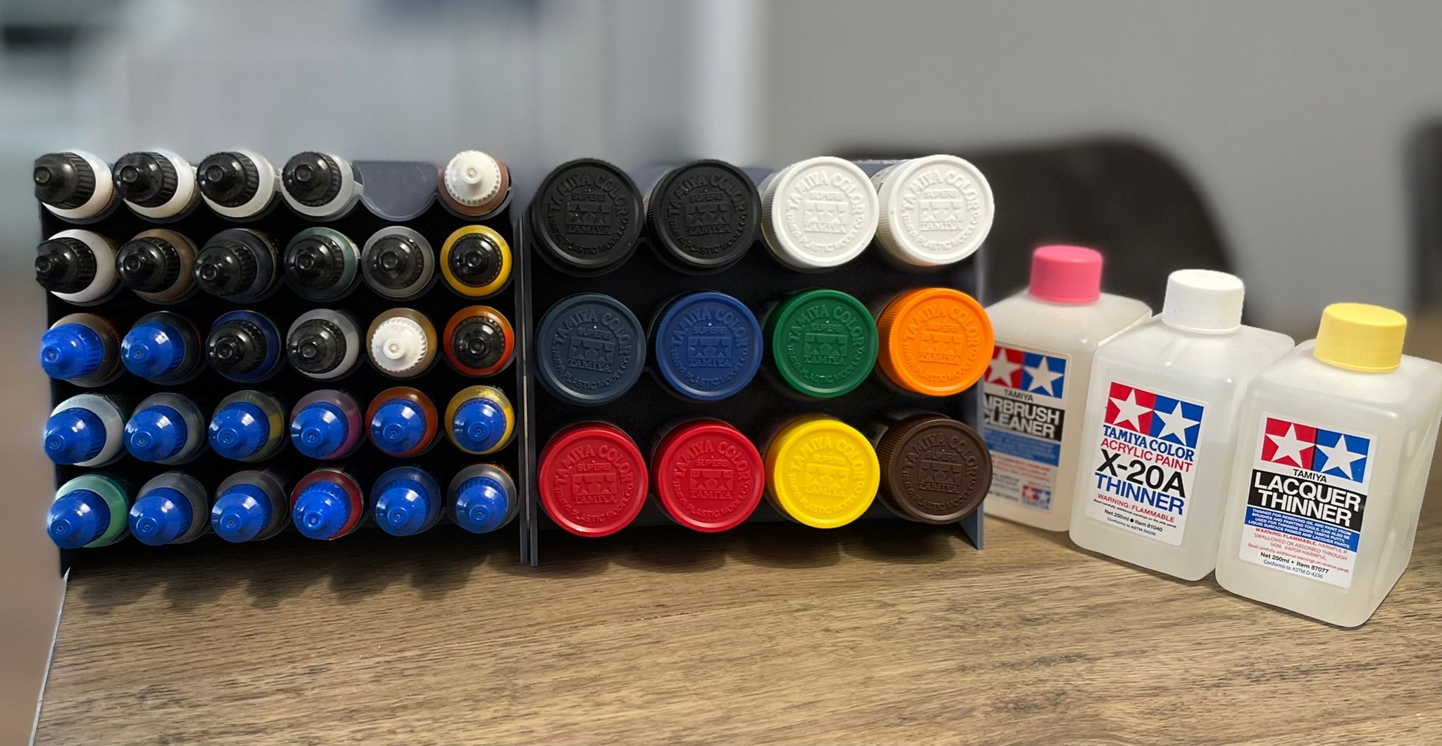 Tamiya X & XF 23ml Paint bottle Rack by Apex23 Download free STL