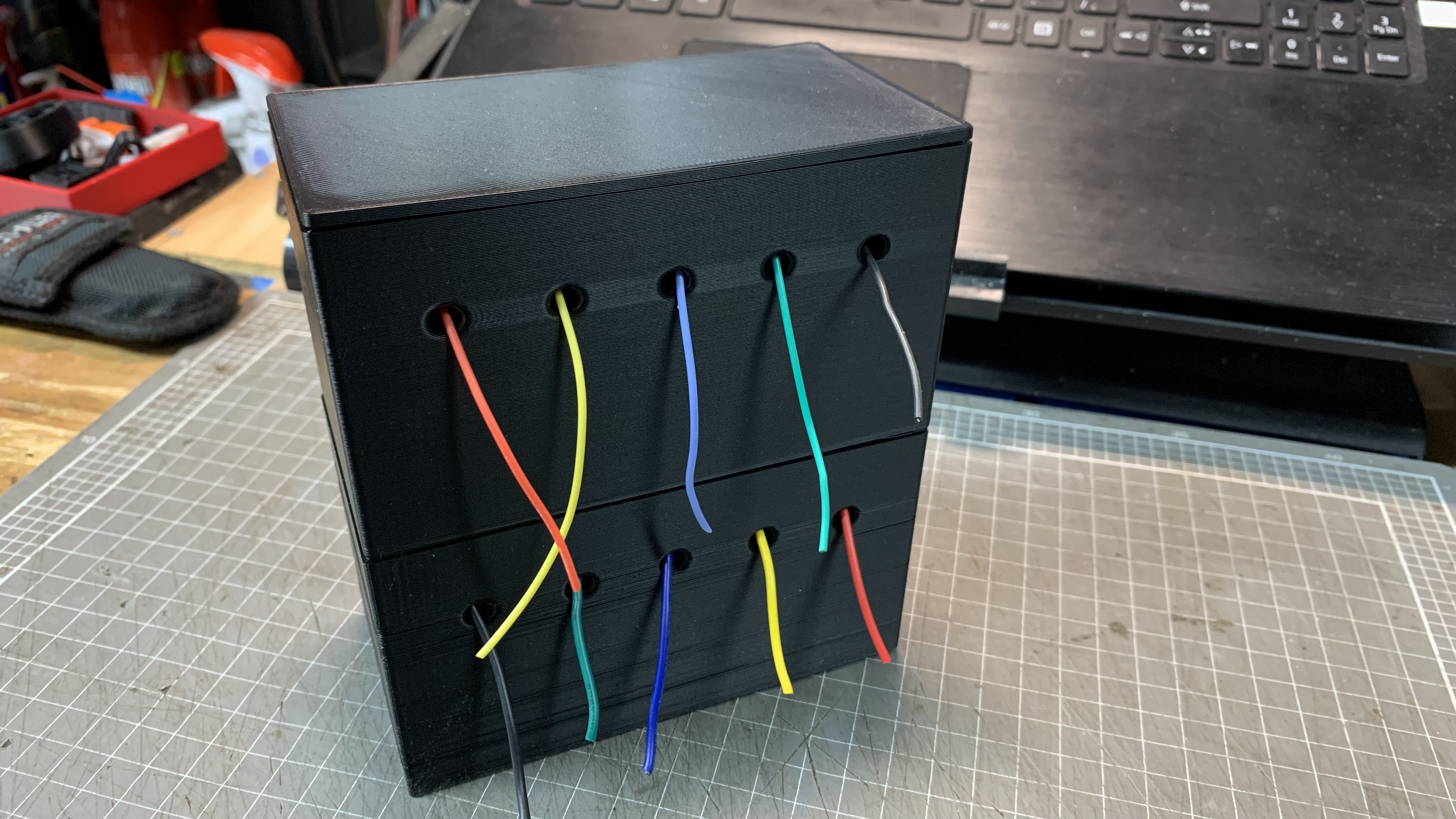 Silicone Wire Spool Storage Boxes - Stackable