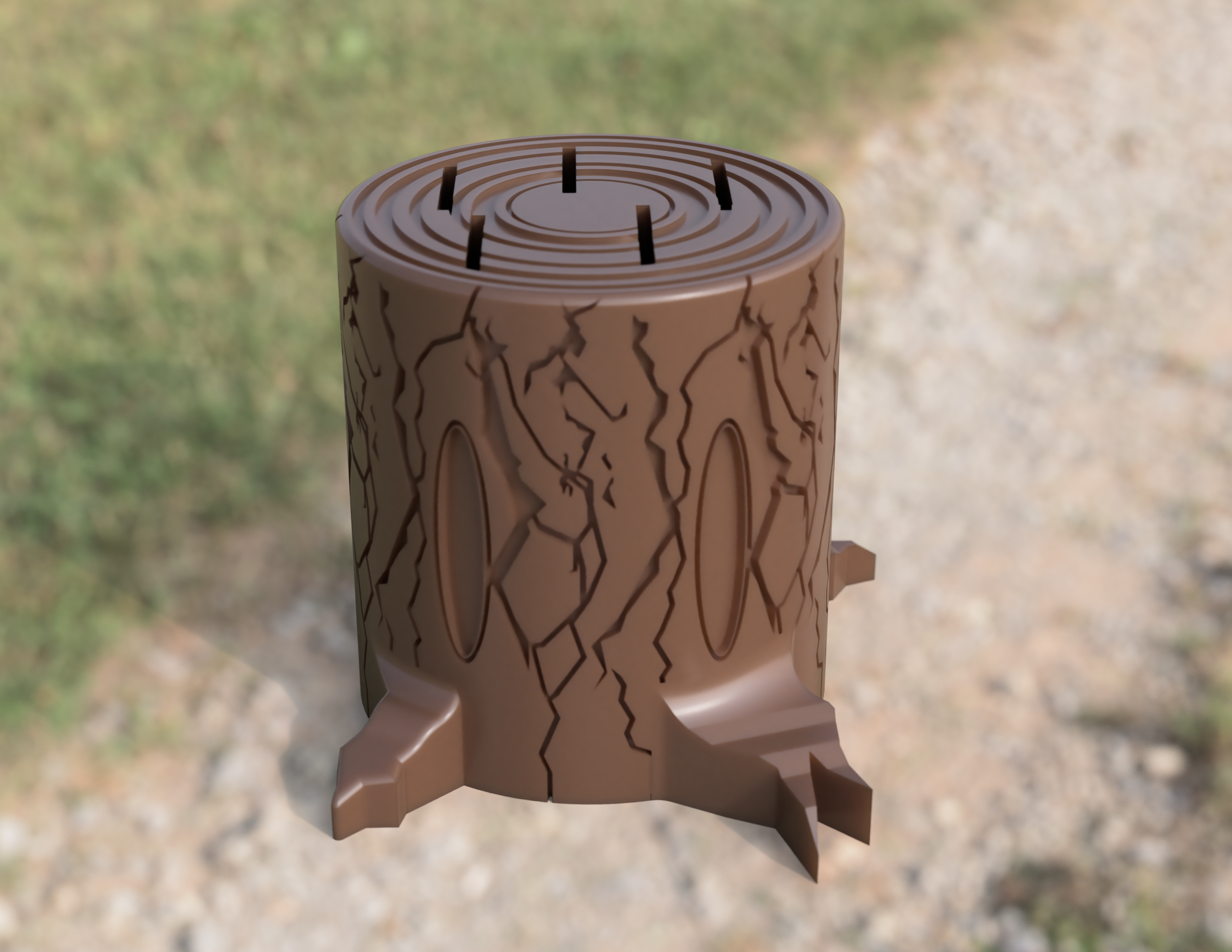 Miniatura 3 do modelo 3D TREE STUMP(KNIFE HOLDER)