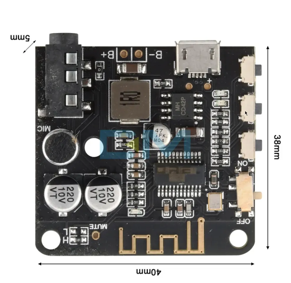 Récepteur Bluetooth 5.0 Pour Voiture – Kit Audio Avec Décodeur MP3 Et Câble Un à Deux, Connexion Facile