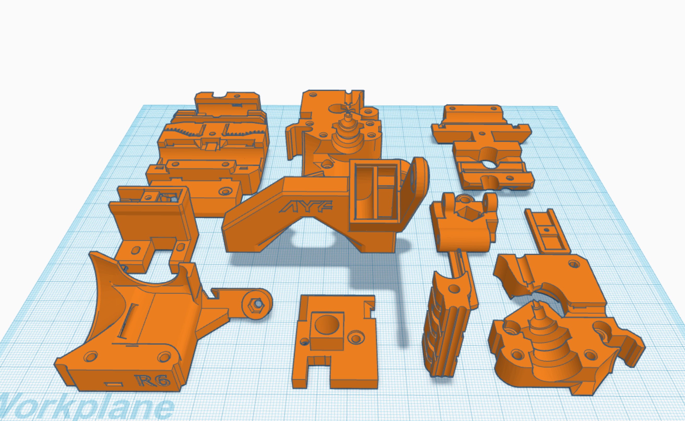 PRUSA I3 MK3S+ Hotend Orginal PlastParts Redigeret til MMU2S - MMU3 by ...