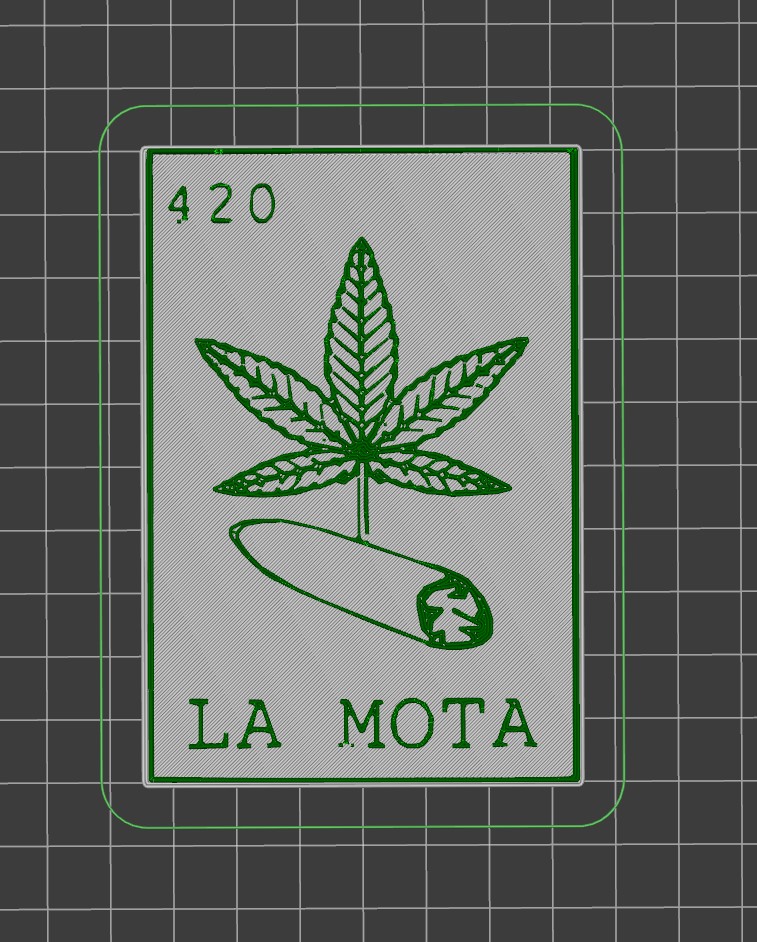 Weed tarot - magnet / plate