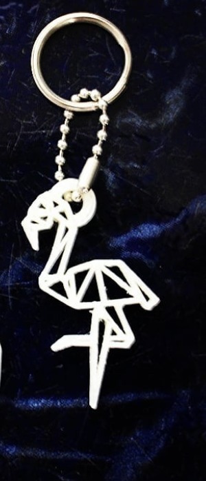 Flamingo keychain