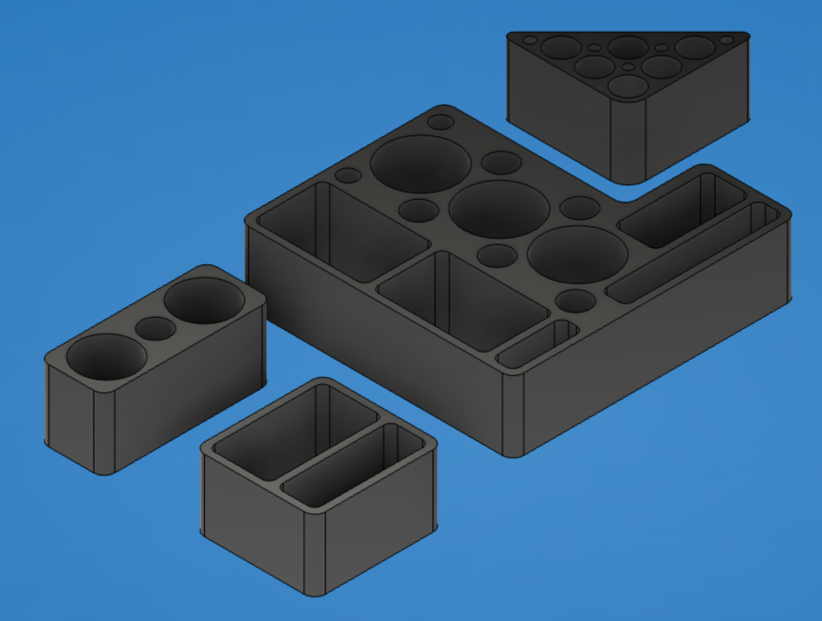 Organizers for Uplift Desk Organizer Set by Isaac Download free STL