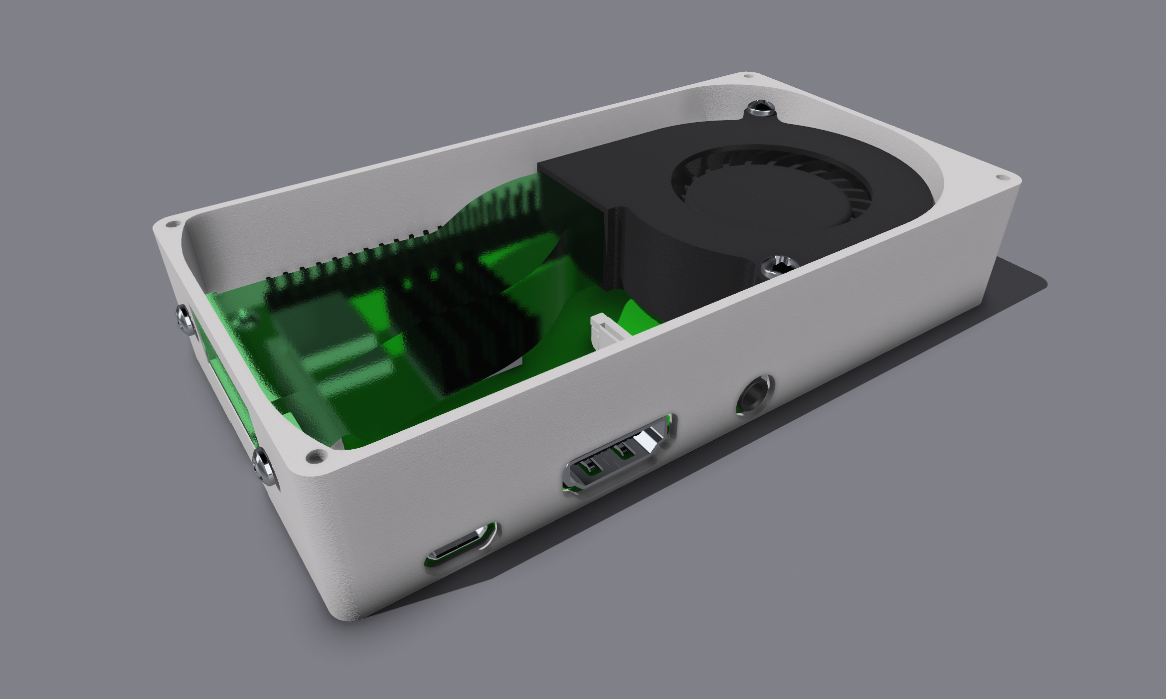 Raspberry Pi 3 A+ with Blower Fan