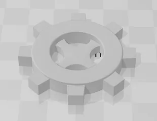 Blank Gear Extruder Knob