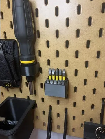 Ikea Skadis DeWalt bit holder