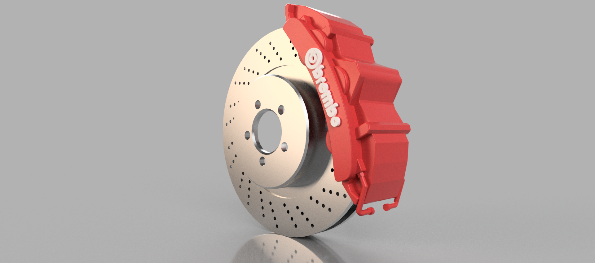 STL file Fidget Brembo brake disc and caliper Lavero 👌・3D print