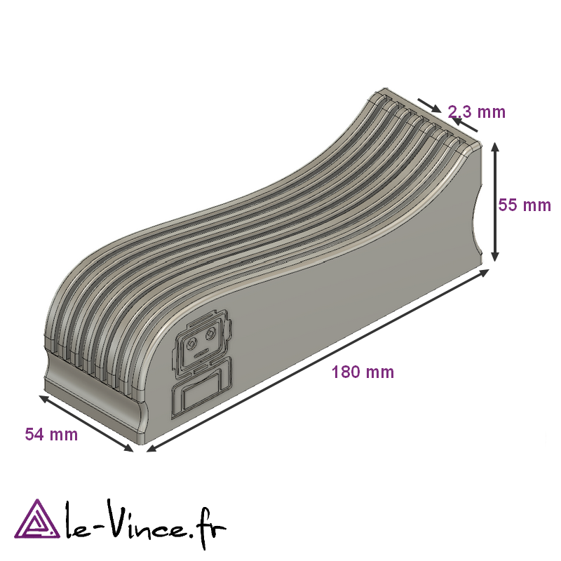 Miniatura 2 do modelo 3D support plateaux