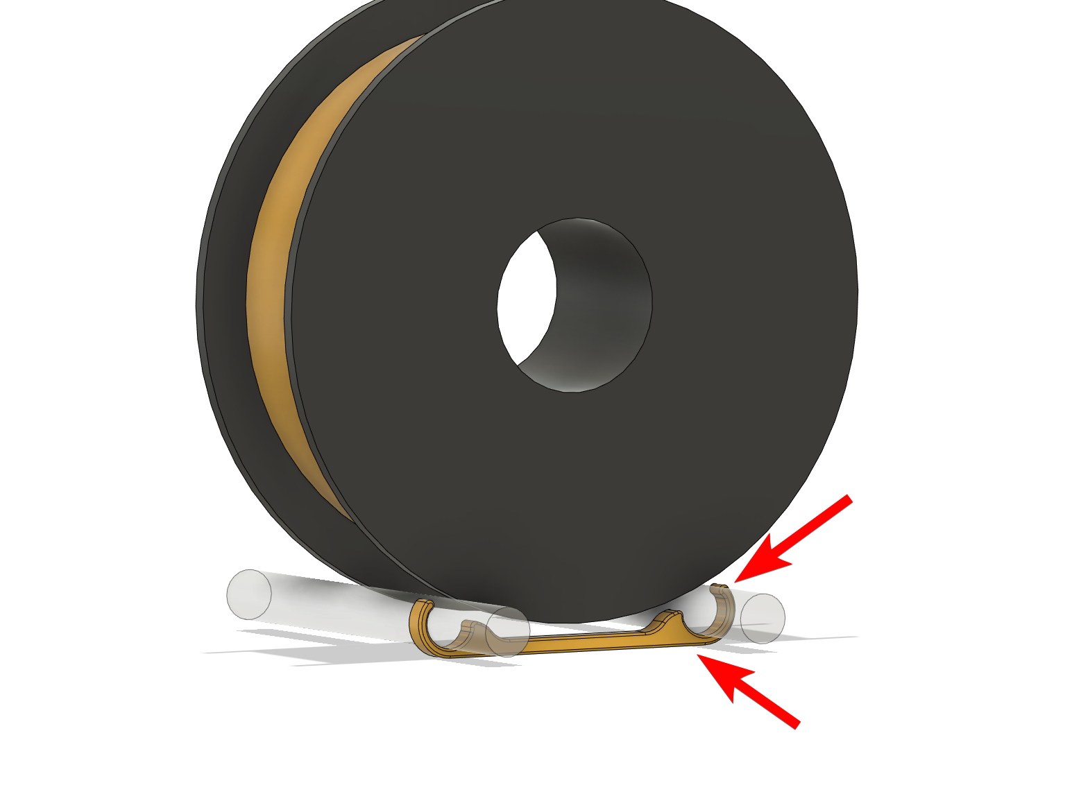 simple spool rack [ F360 customizable ]