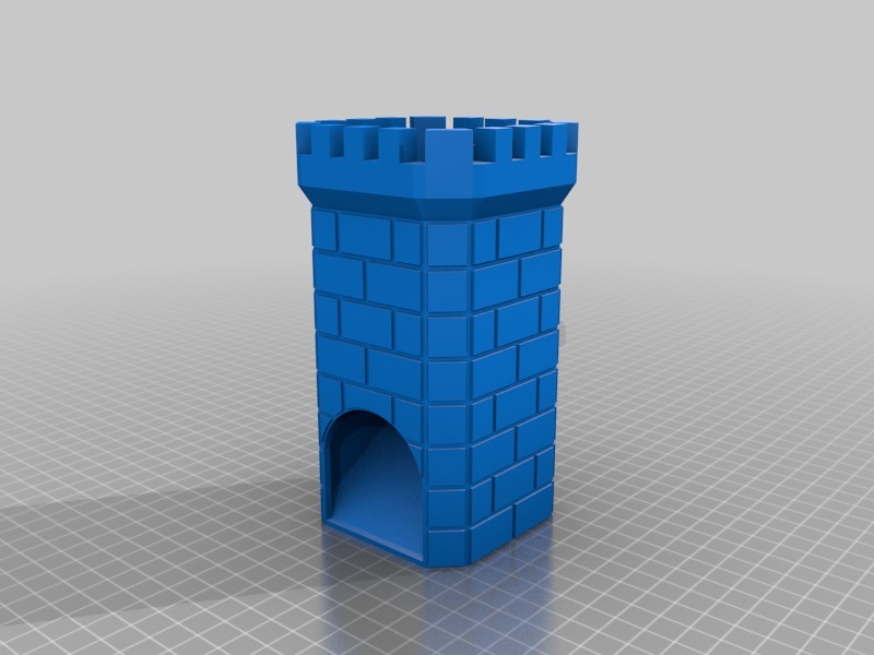 Dice Tower w/swappable trays by LightBringer | Download free STL model ...