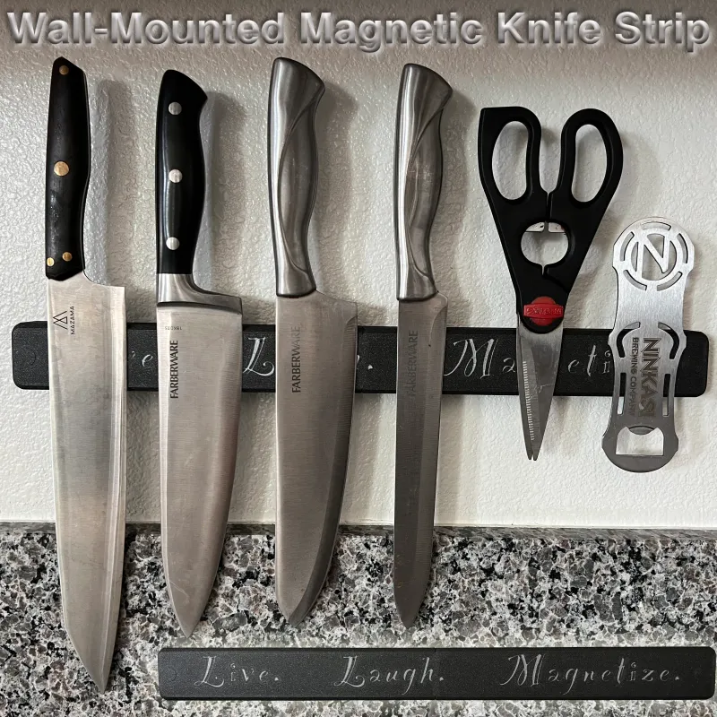 Wall-Mounted Magnetic Knife Strip — Home Decor Spoof by kennyd1gital, Download free STL model