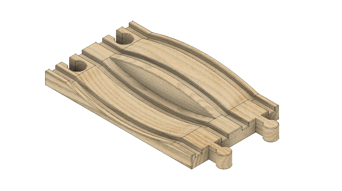 Brio Compatible Standard "A" Double Straight Track With Dip and Bump