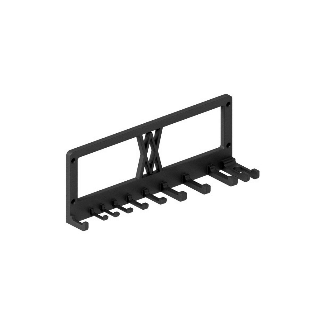 Tubular Spanner Set Holder 071 I for screws or peg board by WIESEMANN