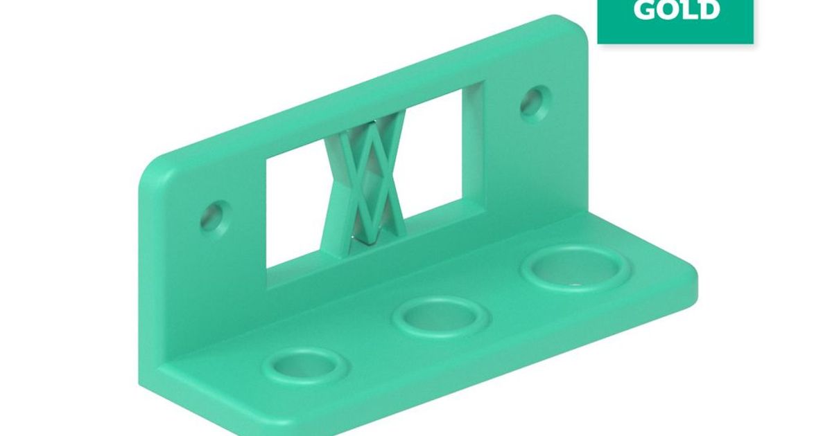 3 pcs Drill Adapter Set Wall Holder 055 I for screws or peg board by