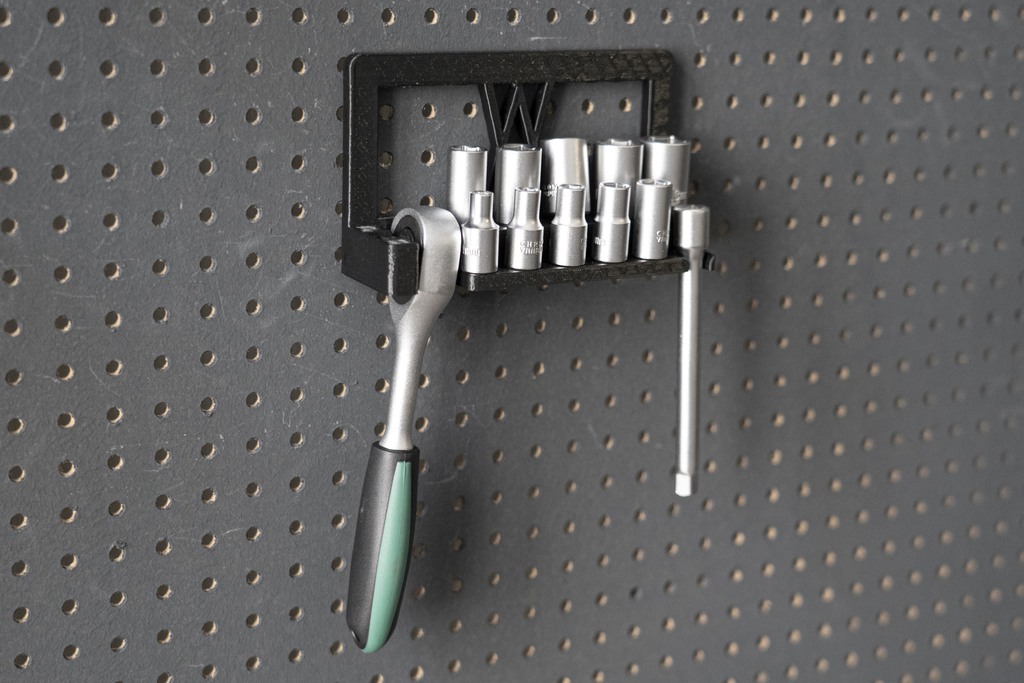 Wrench Socket Rack Tool Holder for Socket Wrench Set 12pcs 1/4