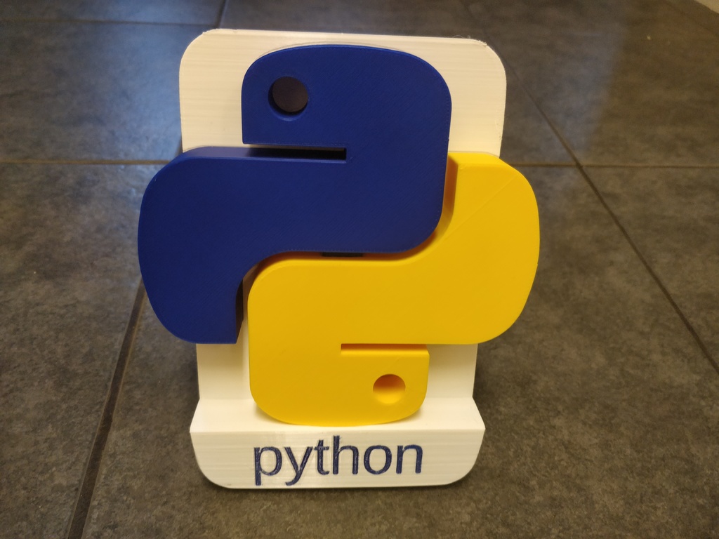 Miniatura 2 do modelo 3D Python Logo stand