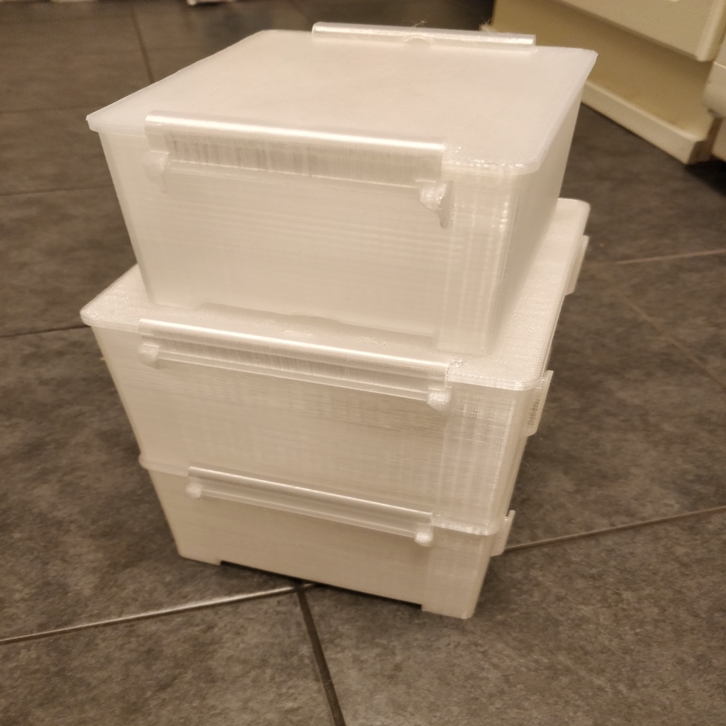 Stackable box with lid by Spegelius Download free STL model