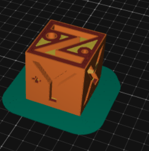 Calibration cube for ringing