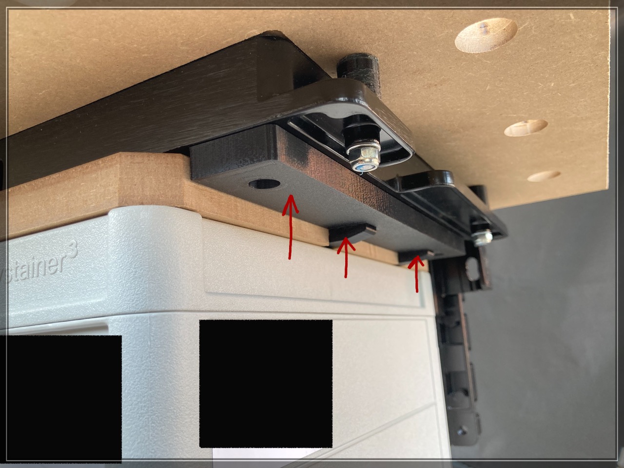 TLoc Systainer clamp system for Shaper Origin Workstation by Voyager