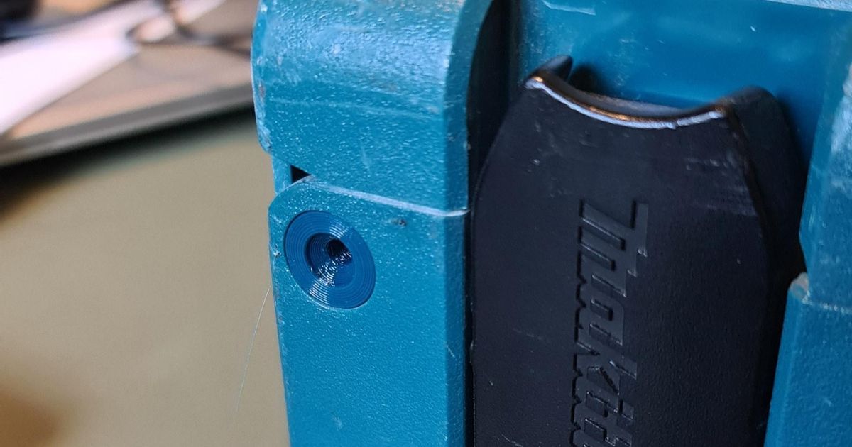 Hinge pin for Makita MakPac box by Alego Download free STL model